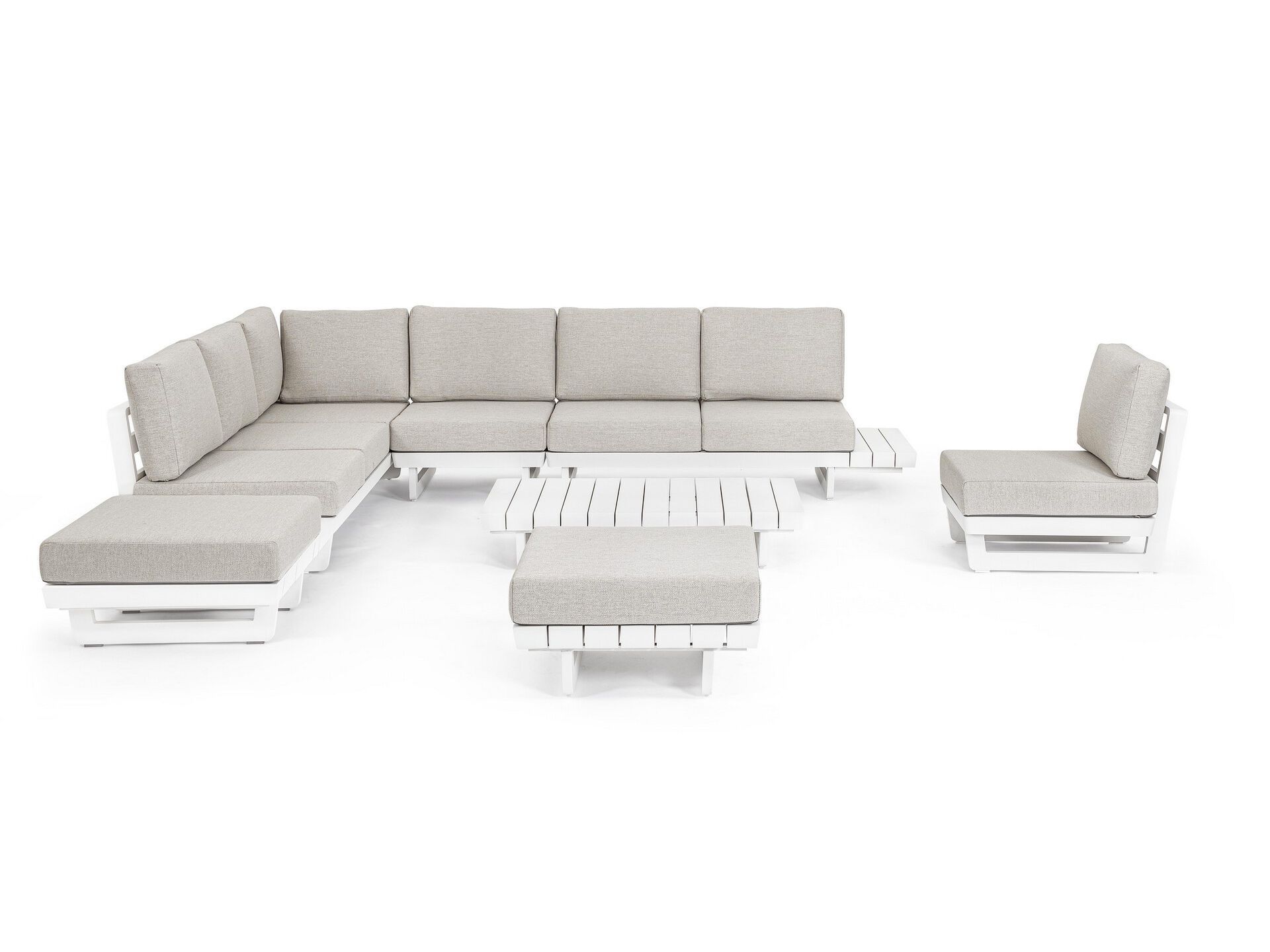 Угловой садовый диван из ткани BIZZOTTO Infinity ARCH-00091397