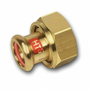 113359151 SANHA 13359G пресс-фит. солн., бронза, разъемн.соед.с плоск.упл. 15x1 мм