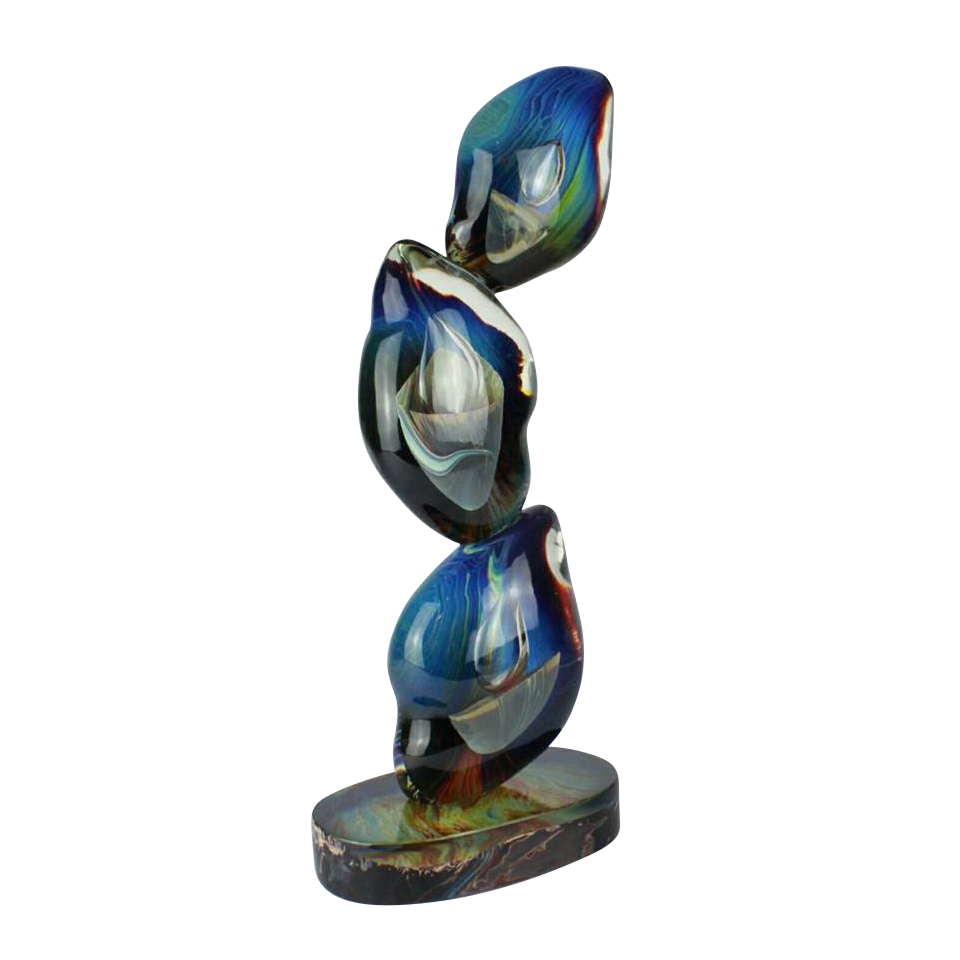 1563 ORIGINALMURANOGLASS Скульптура В пучину - автор Andrea Tagliapietra - муранское стекло 25 см  - Вид №1