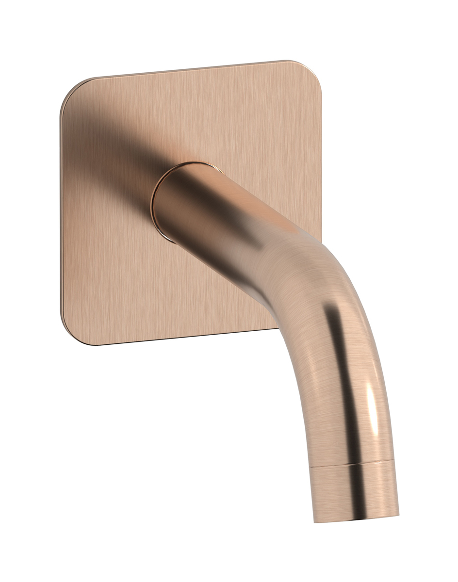 Настенный излив для ванны WE ARE IB id327sr_22 Brushed Rose Gold Industria