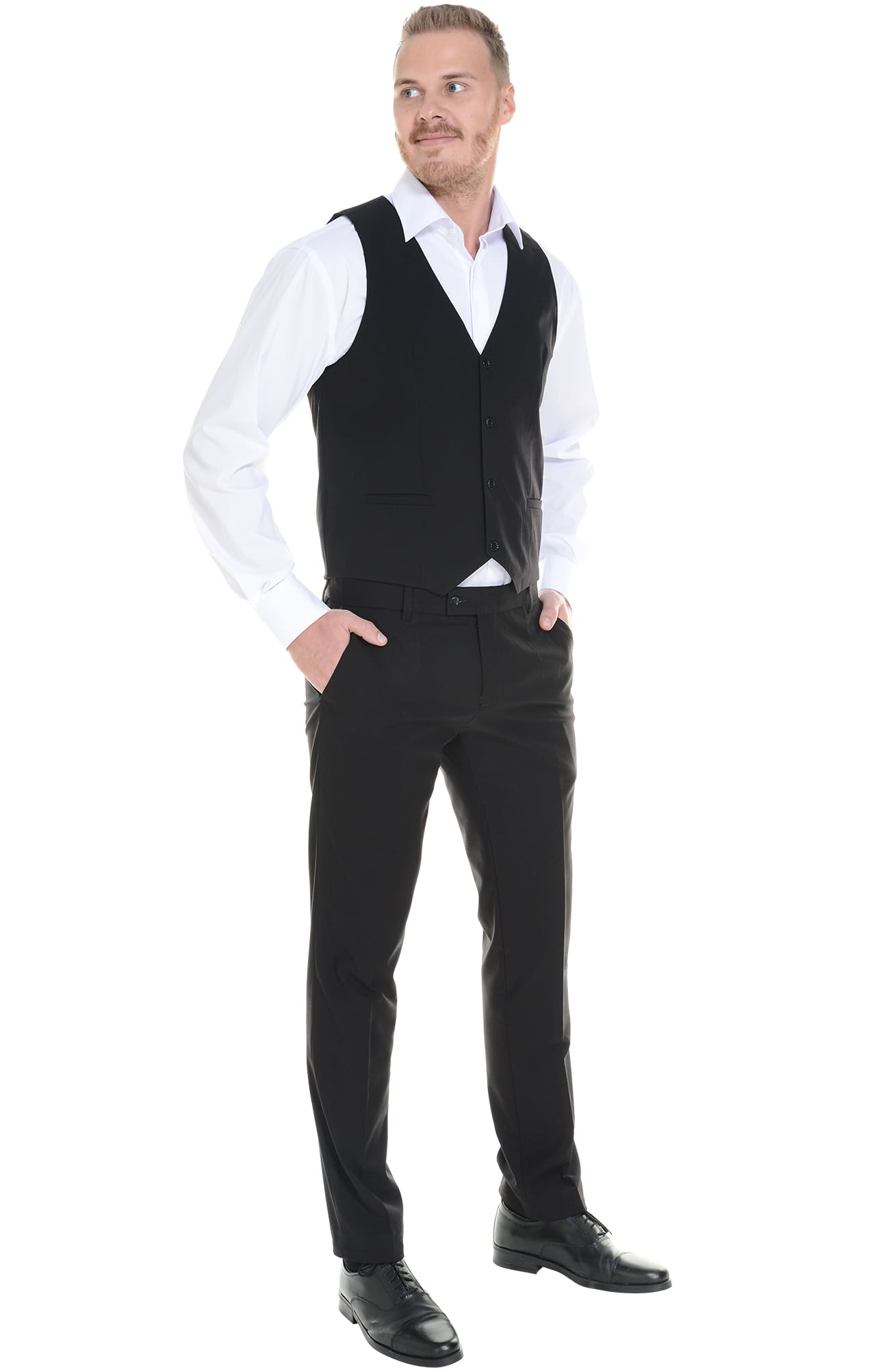 62867 Жилет  мужской BLACK El-Risto  Одежда для официантов  размер 50  - Вид №9