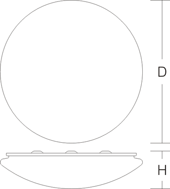 светильник RZB Flat Polymero Ø300 105922 - Вид №1
