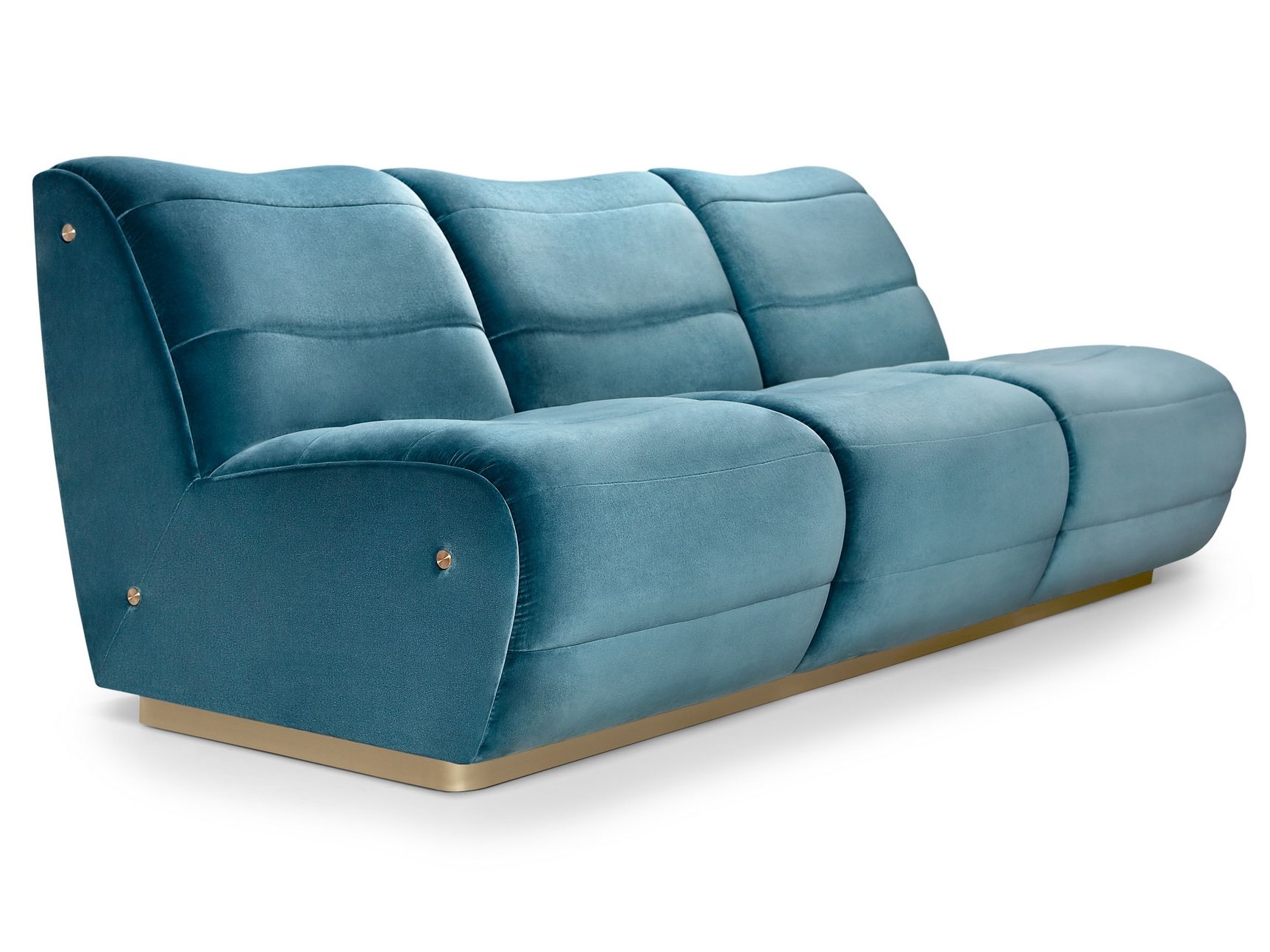 3-местный бархатный диван Munna NEWMAN ARCH-00035274