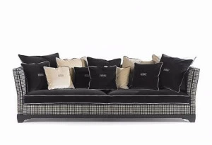 Gianfranco Ferré Home Мягкий 3-х местный диван из бархата