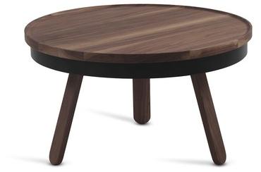 Woodendot Круглый журнальный столик из орехового дерева с местом для хранения вещей sun-id-1393119 - Вид №9