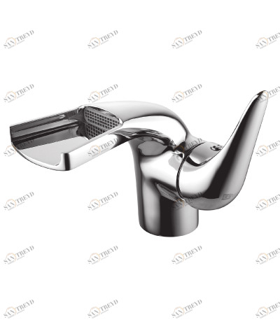 LM4246C Смеситель для умывальника монолитный, каскадный, хром Посейдон LEMARK POSEIDON 