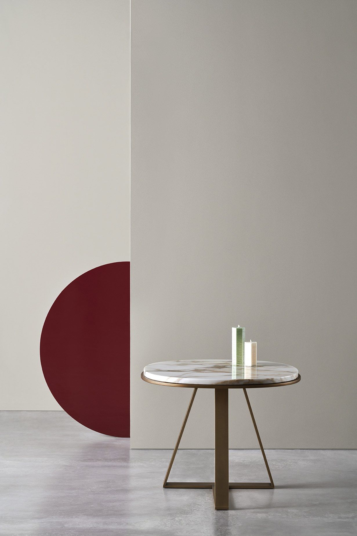 Мраморный круглый журнальный столик Meridiani Edition Shine ARCH-00094907 - Вид №2