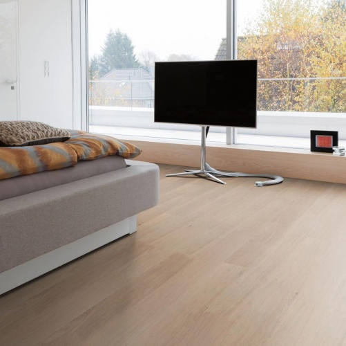 Паркетная доска Haro 4000 Series Top connect Кремово-белый Маркант Дуб Рустик с брашью (Текстурированная) 2200х180 мм 535538 - Вид №5