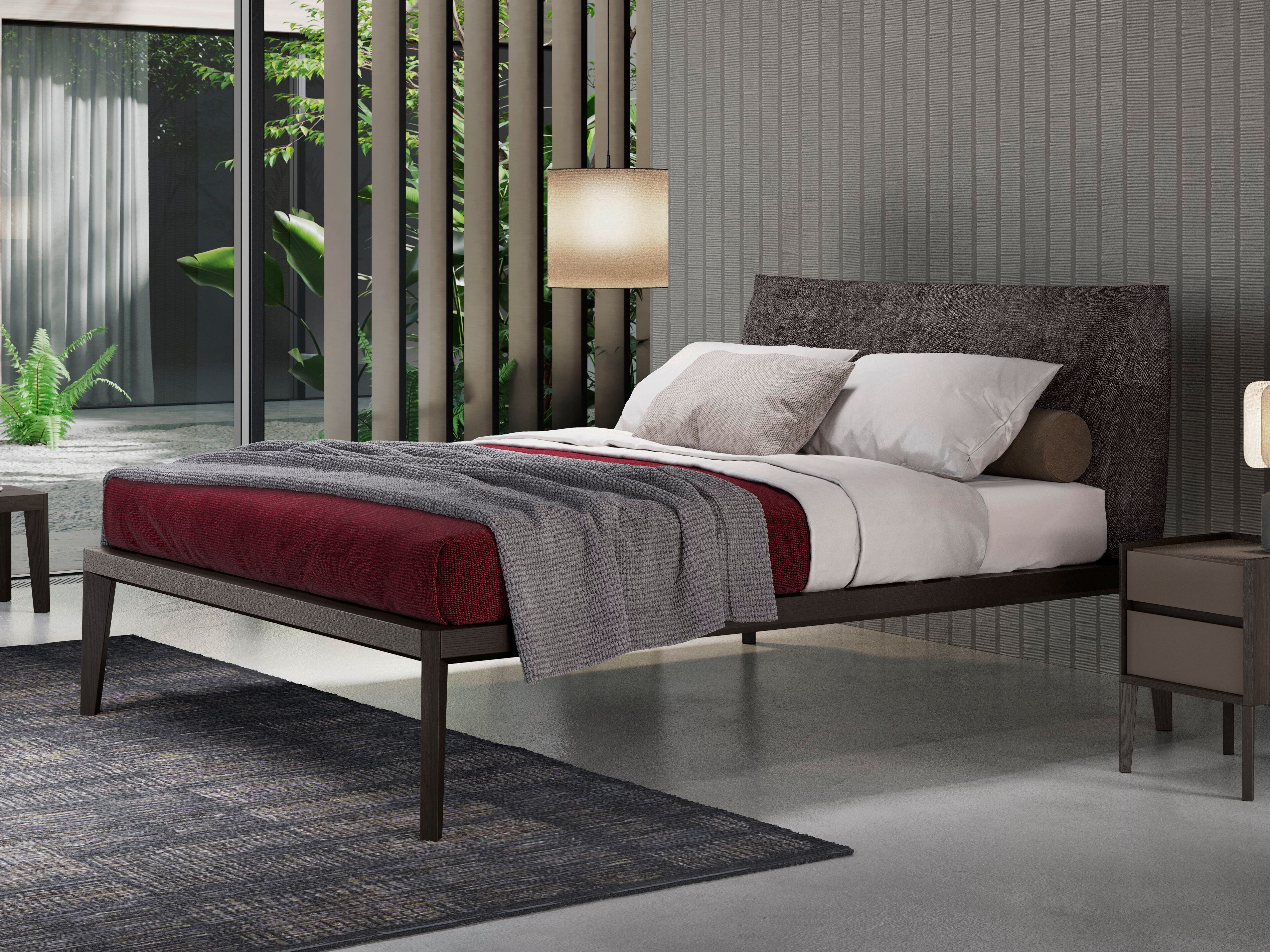 Двуспальная кровать с мягким изголовьем Olivieri ARCH-00130343