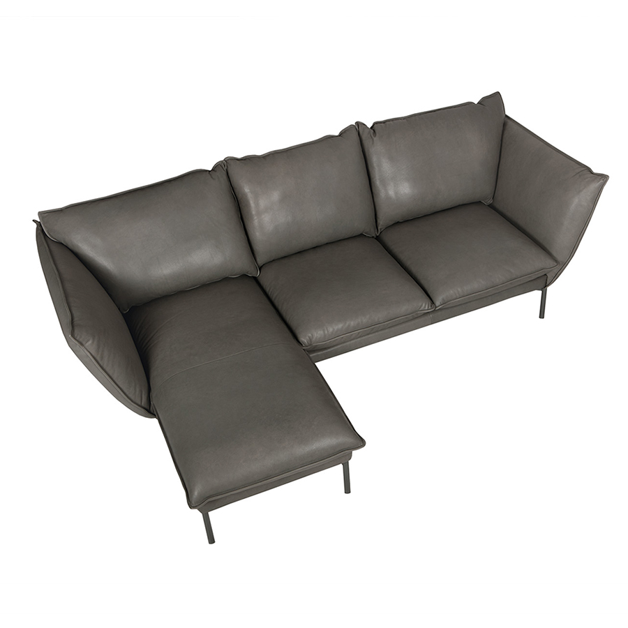 Угловой диван левый HUGO серый Sits S1235 - Вид №5