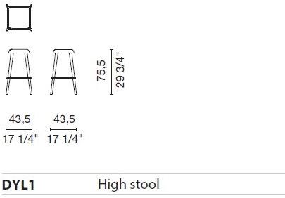 Cappellini Высокий барный стул в современном стиле sun-id-1484625 - Вид №2