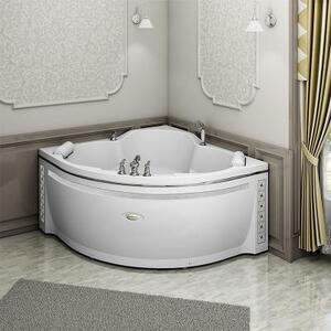 Ванна акриловая "СОРРЕНТО 140х140", рама-подставка, подголовник - 2 шт.