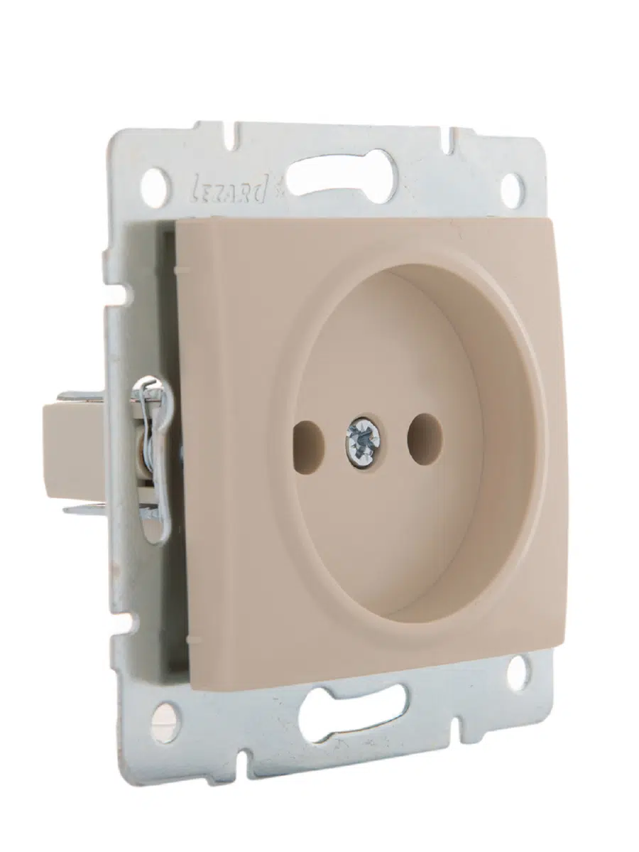 KARINA Розетка бз кремовый LEZARD 707-0388-121В - Вид №2