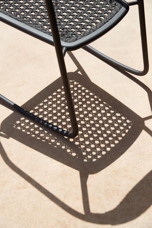 Кресло-качалка лавовая веревка 4,5мм антрацит Manutti Duo MNST40 - Вид №3