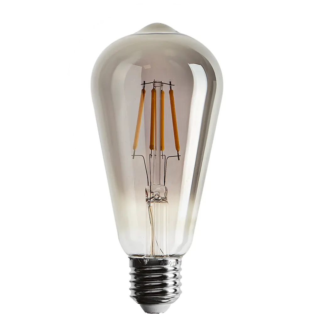 Декоративная филаментная лампа Voltega ST64 дымчатая 4Вт E27 89346000 STLM-0904837 - Вид №1