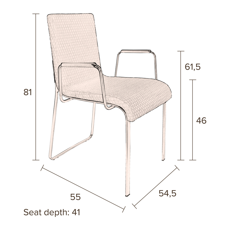 Кресло Flor черное Dutchbone 1200129 - Вид №13