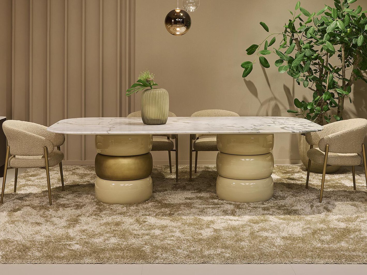 Круглый мраморный стол для гостиной Marelli Lua ARCH-00060651 - Вид №1