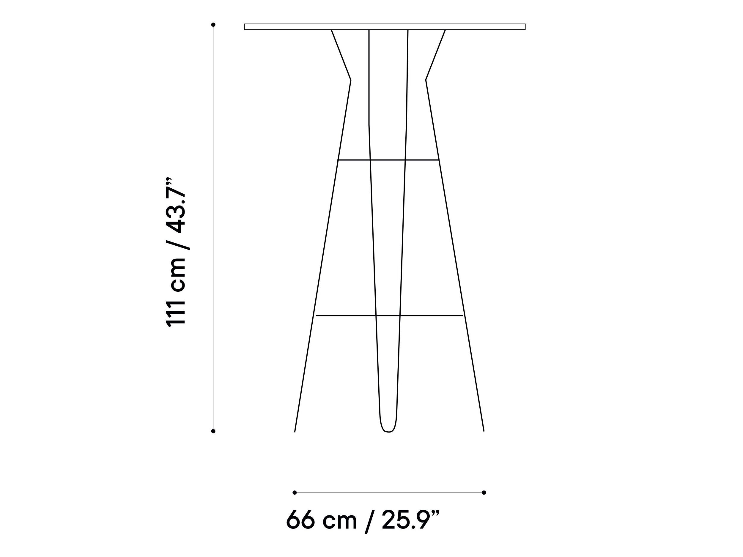 Стальной высокий круглый садовый стол iSimar ARCH-00002745 - Вид №15