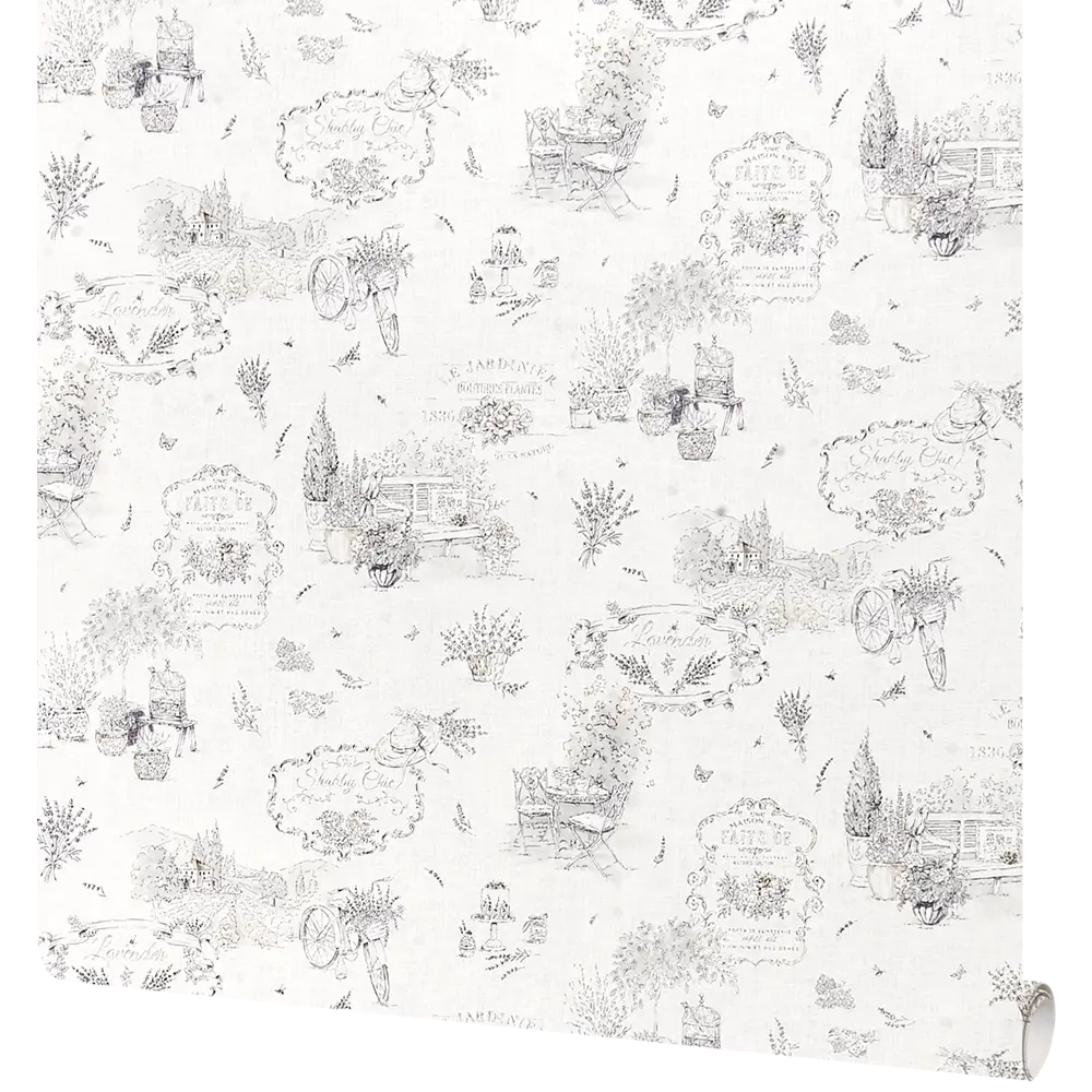 Обои флизелиновые Victoria Stenova Promenade серые 1.06 м VS285077 STLM-2083632