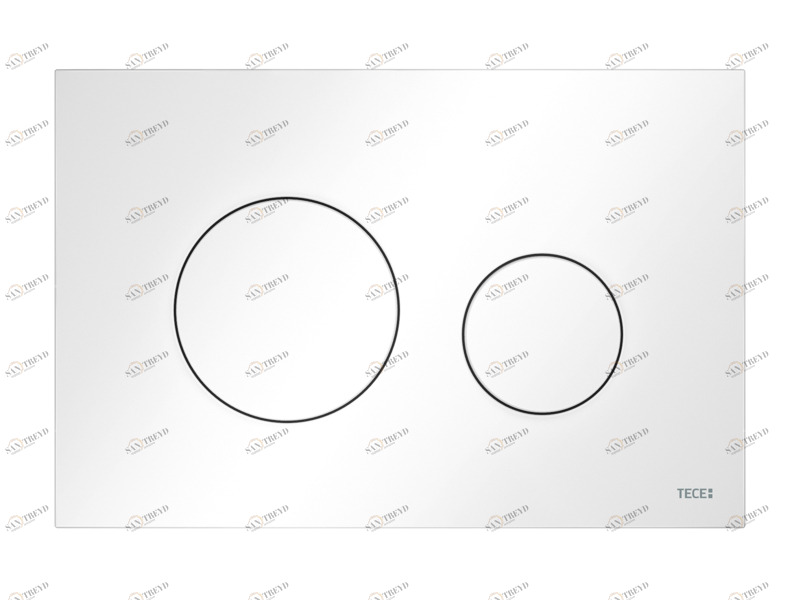 9240600 Пластиковая панель смыва унитаза TECEloop для системы двойного смыва