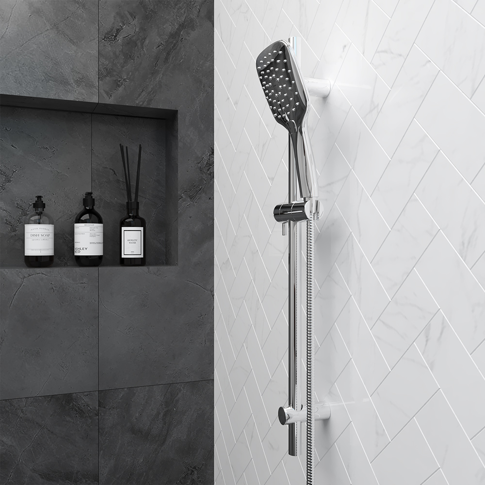 918200000 душ. комплект: ручн.душ 120мм 3 режима штанга 700мм Damixa Origin Evo  - Вид №5