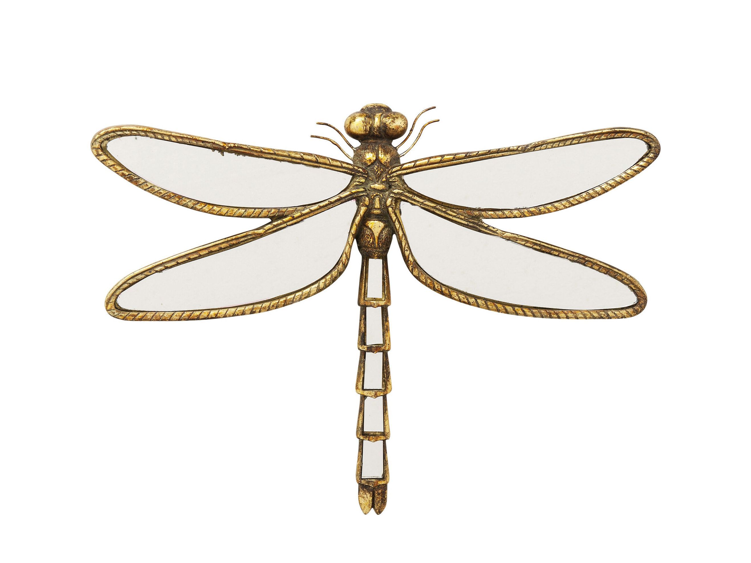 Декоративный предмет стены / зеркало из полирезина KARE Design DRAGONFLY MIRROR ARCH-00055643