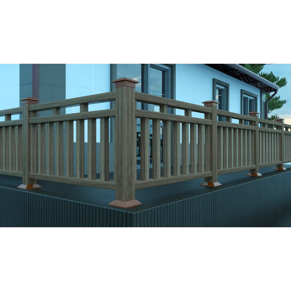 Столб для забора 120x120 мм 3 м коричневый Santreyd STLM-2069165 - Вид №3