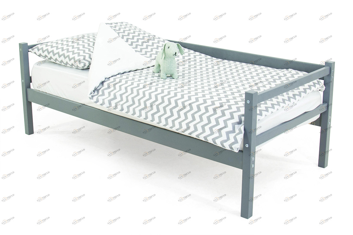 Детская кровать-тахта Svogen графит БЕЛЬМАРКО  326819 Серый Santreyd 