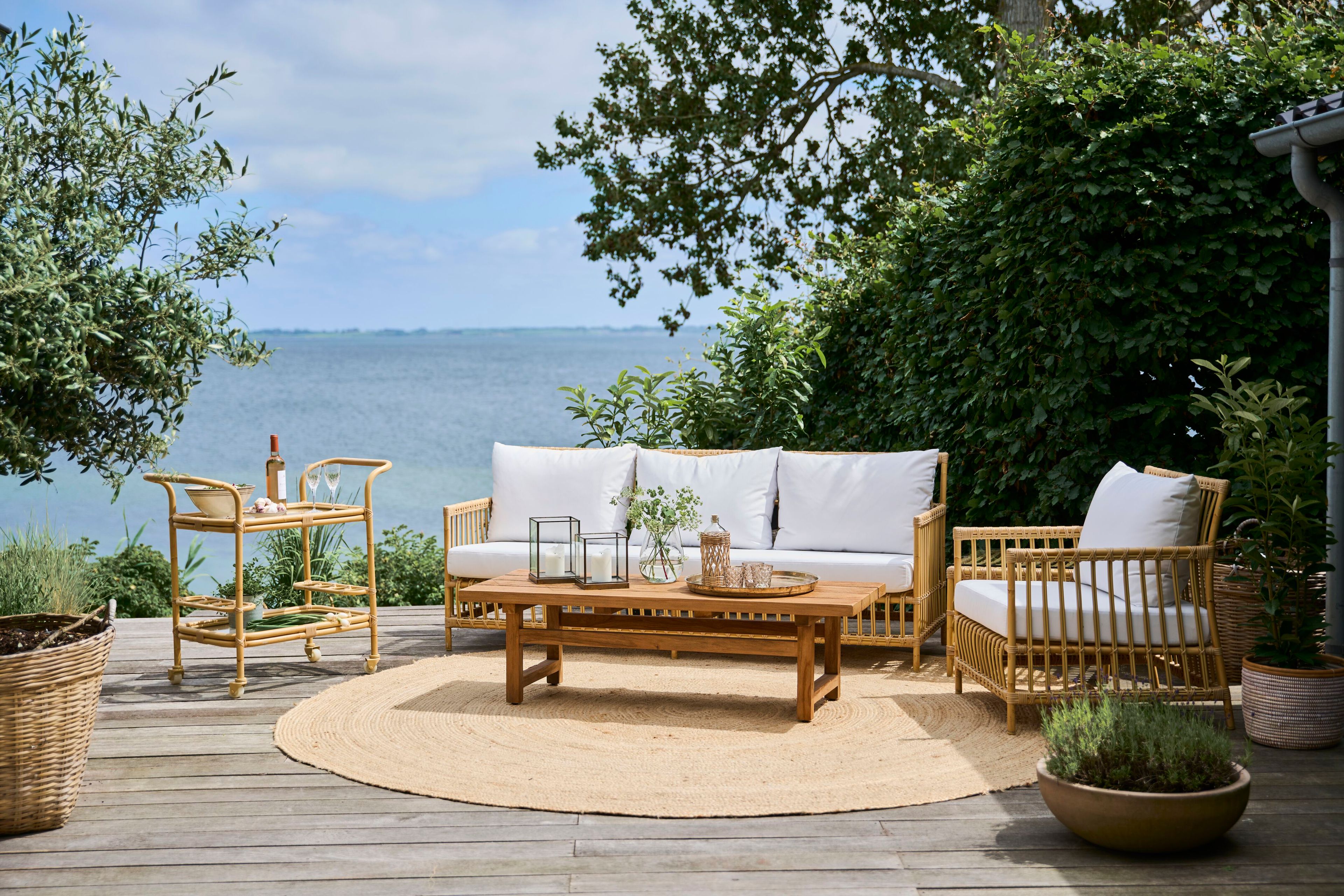 Садовая барная тележка из Алу-ротанга и ArtFibre Sika Design Exterior ARCH-00108871 - Вид №1