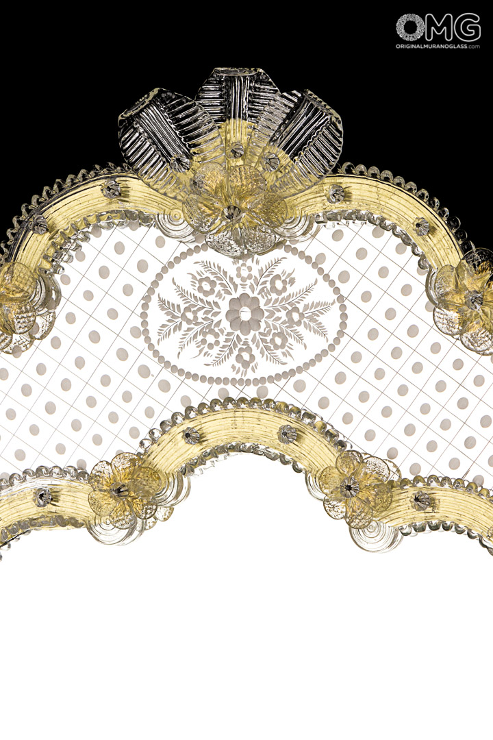 3636 ORIGINALMURANOGLASS Венецианское зеркало Аурелий - муранское стекло OMG  см  - Вид №1