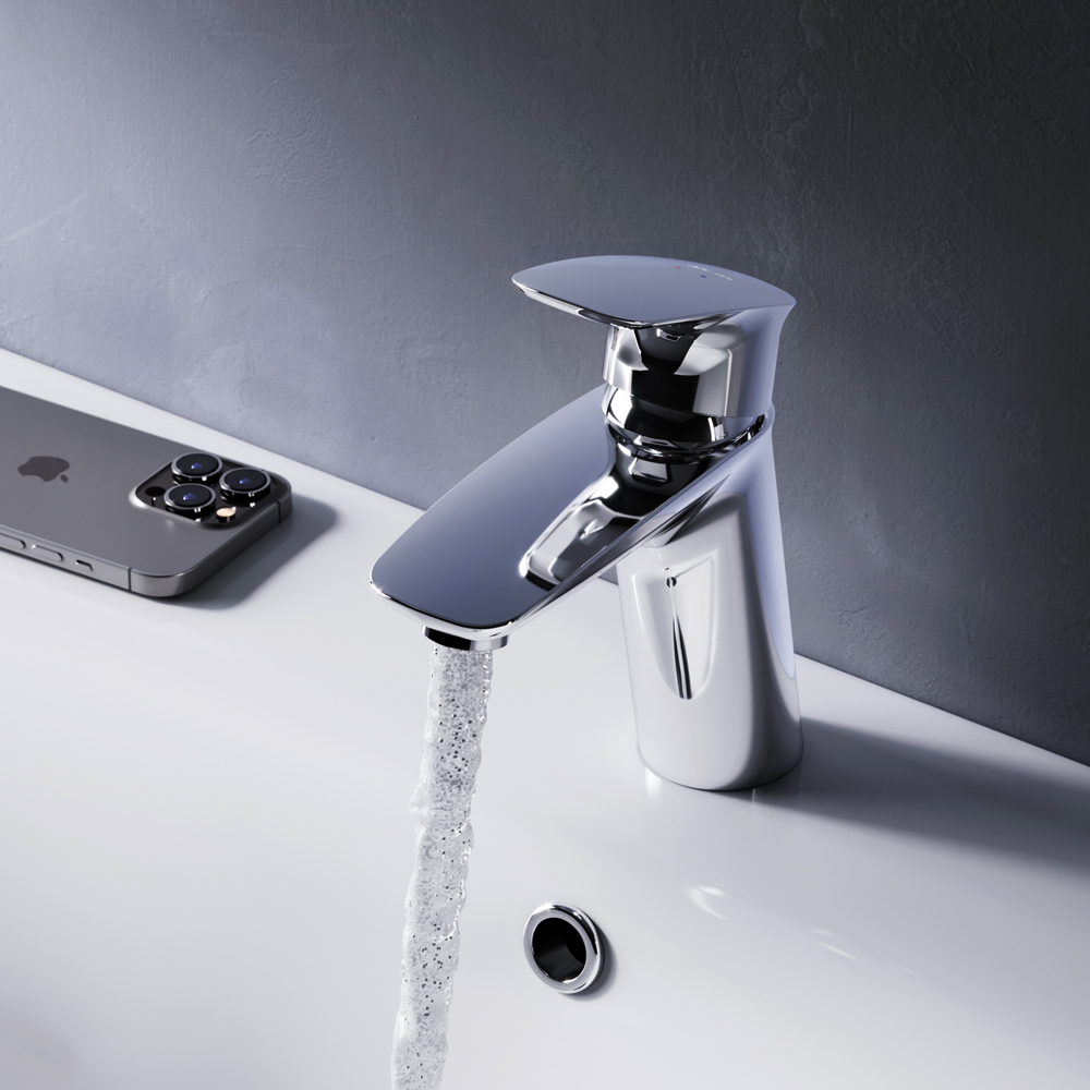 F71A82100 Spirit V2.1 смеситель д/умывальника с д/к хром шт AM.PM Spirit 2.1  - Вид №1