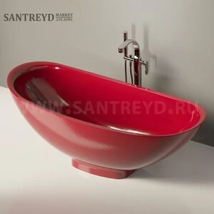 Ванна свободностоящая IO красная