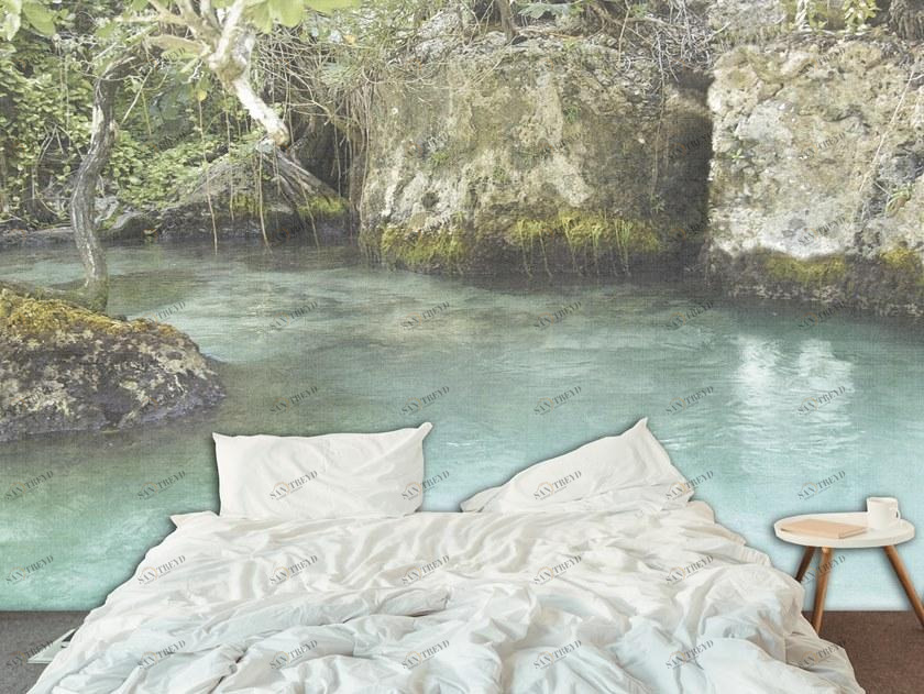 Creativespace Моющиеся обои с пейзажами Wallpaper 2019 sun-id-1385381