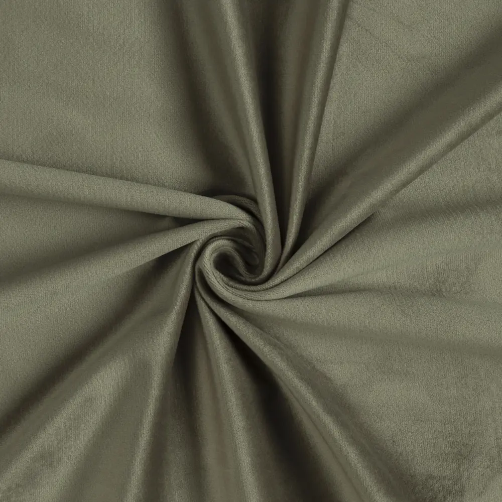 Ткань 1 м/п бархат 300 см цвет серо-зеленый GARDEN STLM-2169698