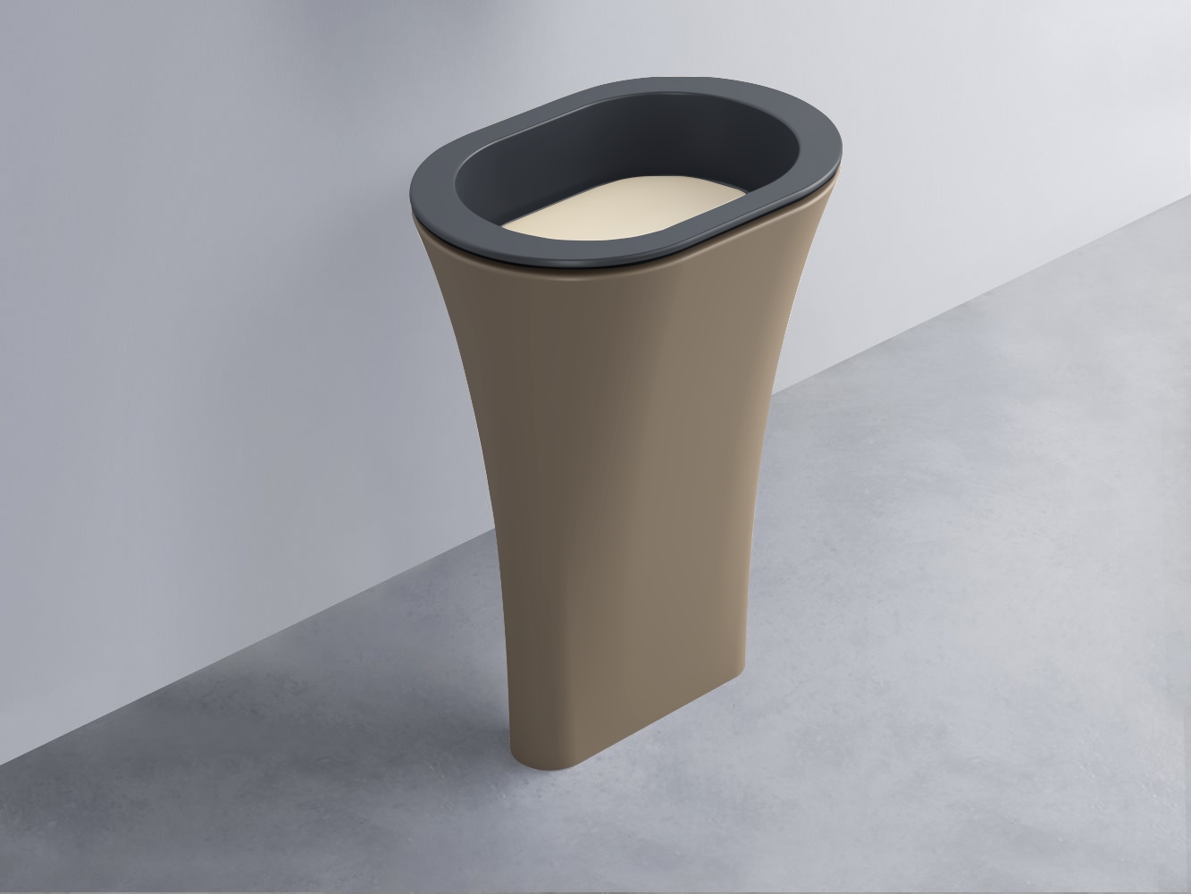 AMLA65-BA+AMPILO-LN+AMCOLO-AN Раковина Amedeo Ovale отдельностоящая cielo Enjoy + Amedeo Ceramica Cielo