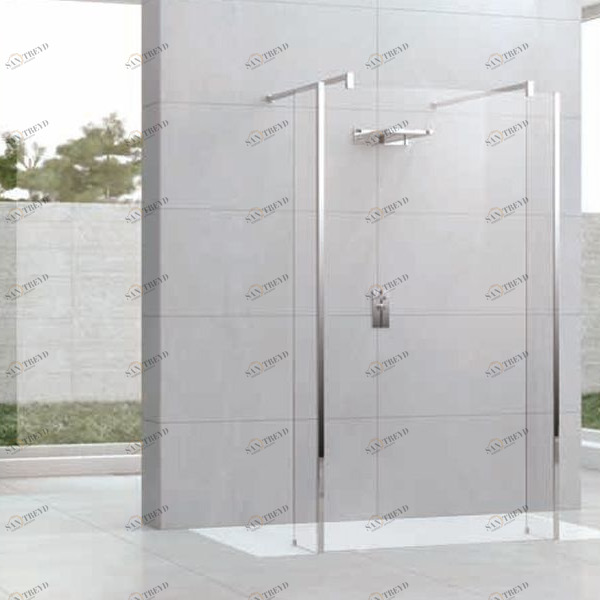Novellini. Душевой уголок 155x90 см H5 с хромированным профилем KUADRA KUADFC1561K2XKUADHL301K