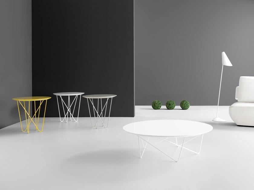 Kendo Mobiliario Низкий круглый лакированный журнальный столик sun-id-1430130 - Вид №2