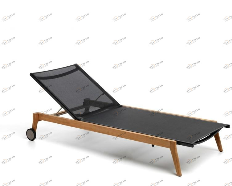 Talenti Штабелируемый садовый кушетка из текстиля Moon teak Monteklet