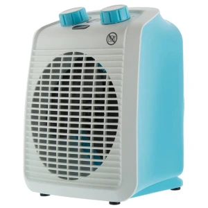 Тепловентилятор спиральный электрический Equation с механическим термостатом, 2000 Вт, цвет голубой