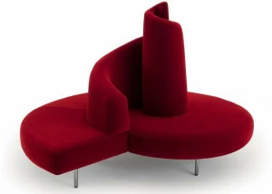 edra Изогнутый бархатный диван  Tat010