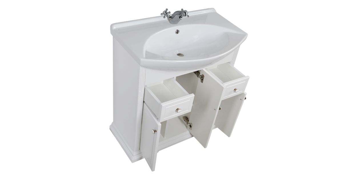 Комплект мебели Aquanet Лагуна 75 белый 00175444 - Вид №4