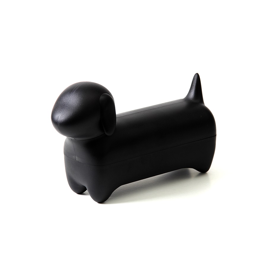 QL10291-BK Коробка для мелочей dacholder, черная Qualy 