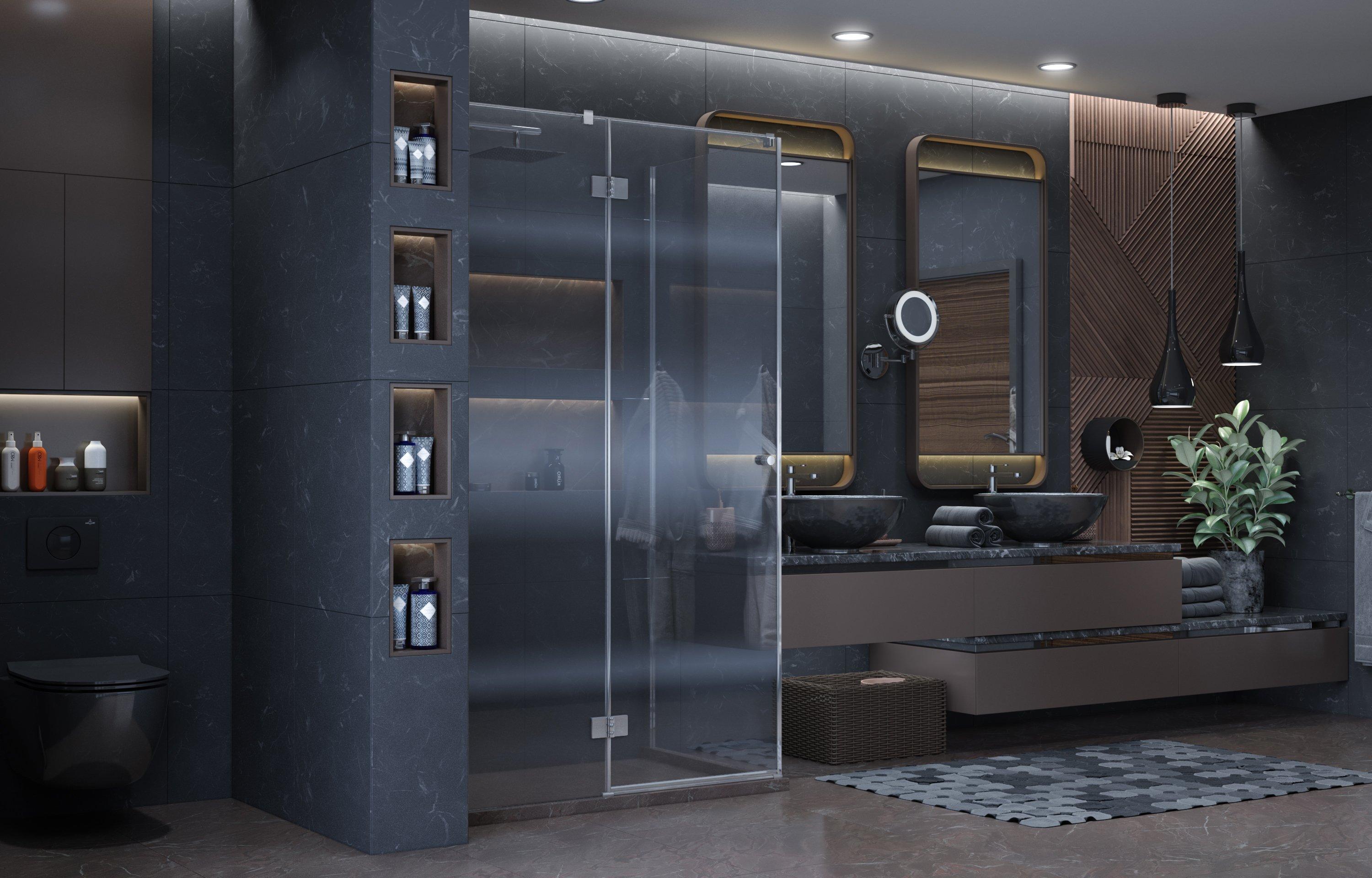 Душевое ограждение Ambassador Diamond 12011104L (1200x800x2000), 1 место - Вид №3