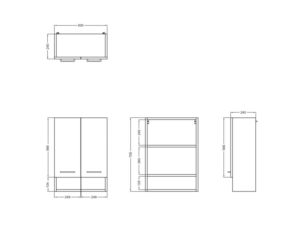 Подвесной шкаф для белья из ДСП с распашными дверцами COLAVENE Complementi Lavanderia ARCH-00082473 - Вид №3