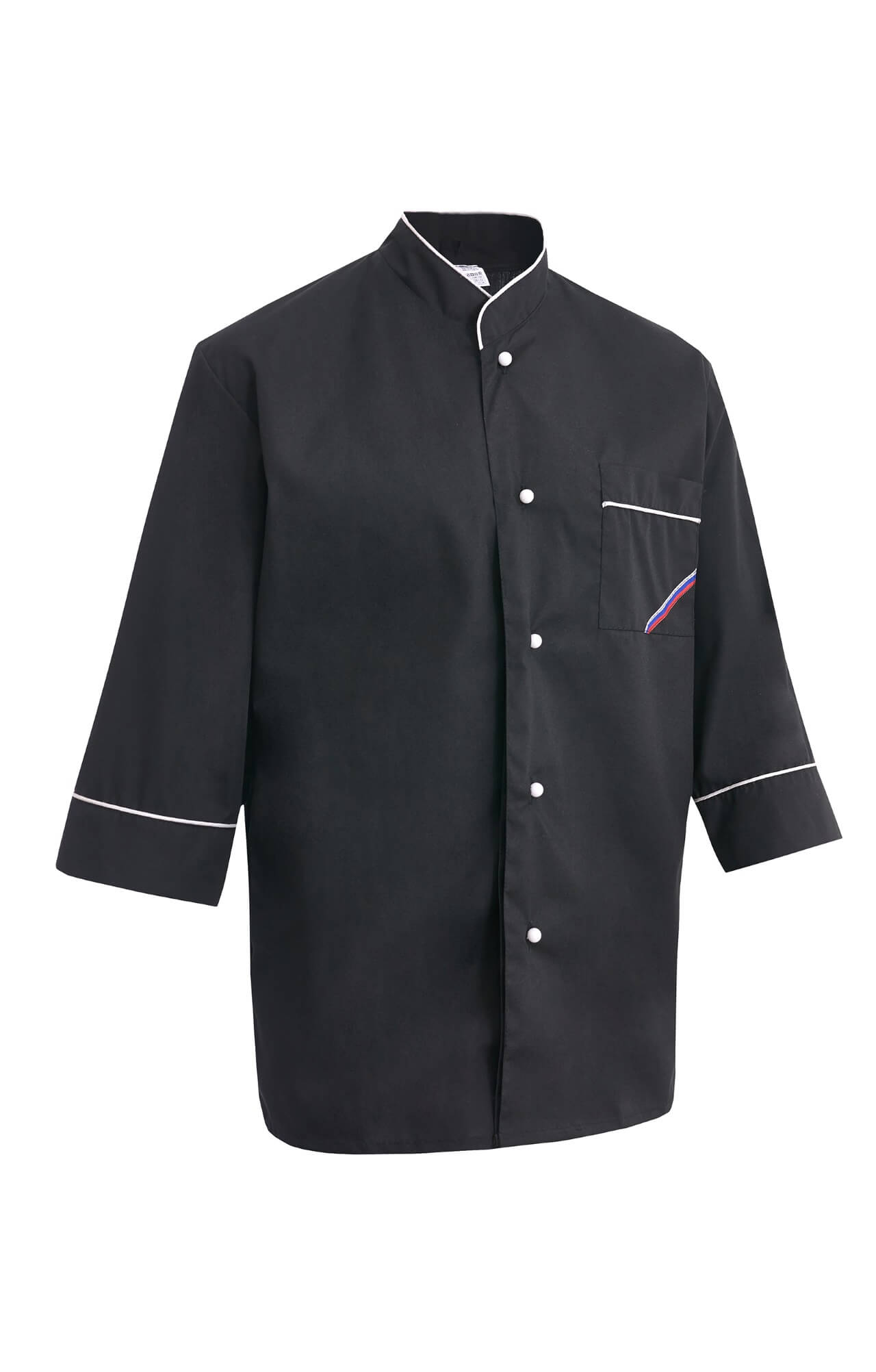 69101 Куртка поварская "Люкс-Лайт" черная  Повар  размер 48-50/170-176 Спецодежда  - Вид №2