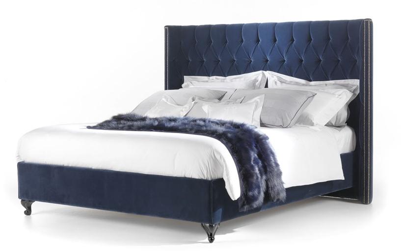 Gianfranco Ferré Home Бархатная кровать с изголовьем из капитоне sun-id-1372509 - Вид №1