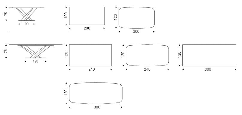Стальной и хрустальный бочковый стол Cattelan italia Stratos ARCH-00110499 - Вид №4