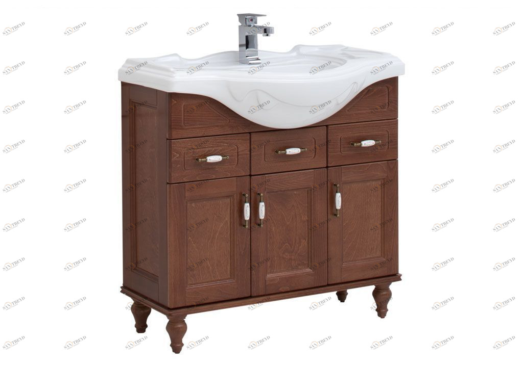 Тумба под раковину Aquanet Амелия S 85 орех 00186069