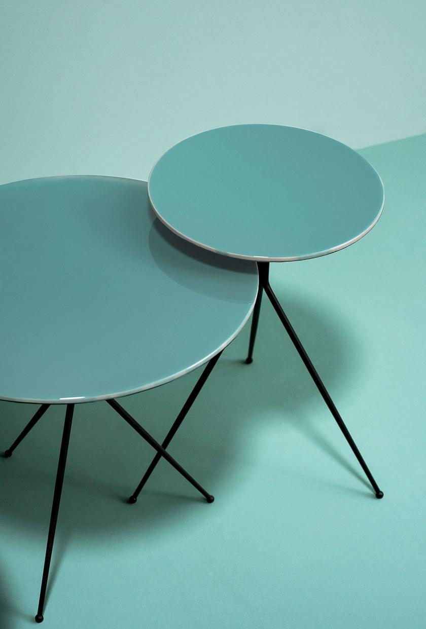 BAXTER Круглый лакированный журнальный столик Liquid sun-id-1510326 - Вид №8