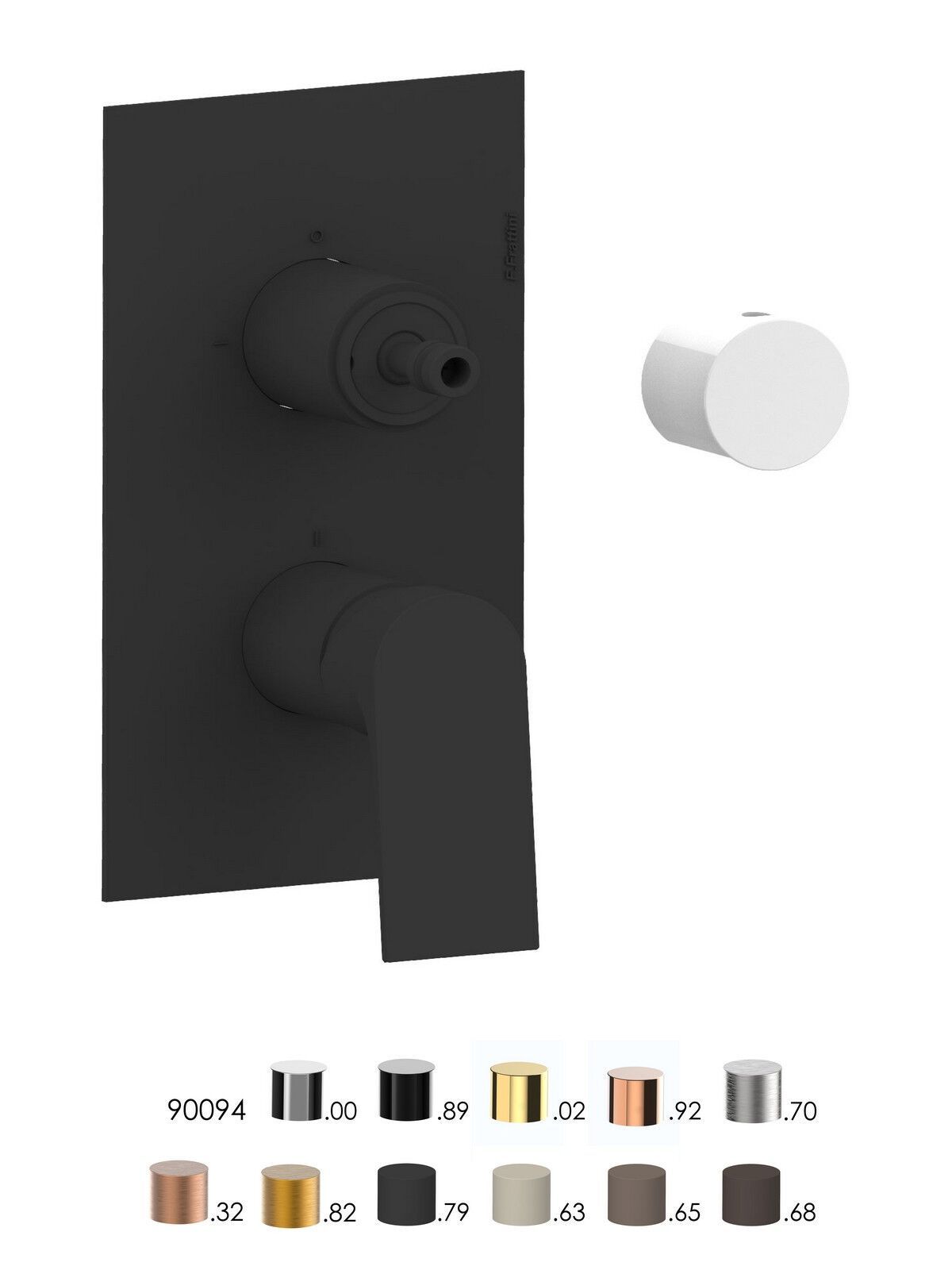 Однорычажный встраиваемый смеситель для душа с переключателем Rubinetterie Frattini Нарцисс ARCH-00057077 - Вид №11